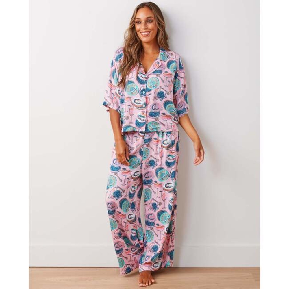 Printfresh Eco Satin Wildest Dreams Set in Champagne & Caviar blush